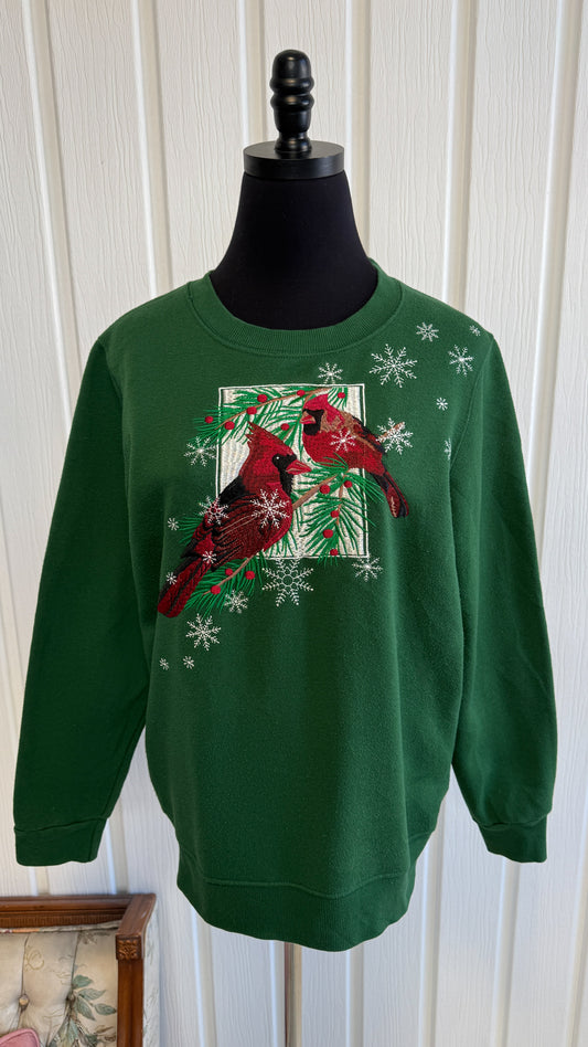 Chandail crewneck vert carinaux- small