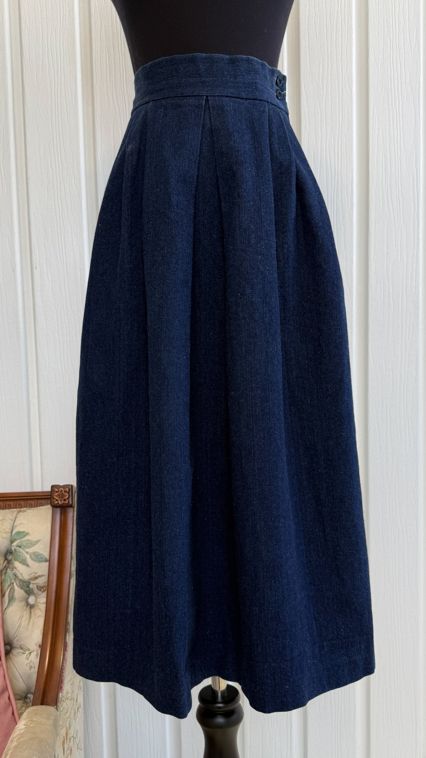 Jupe en jeans évasée- small