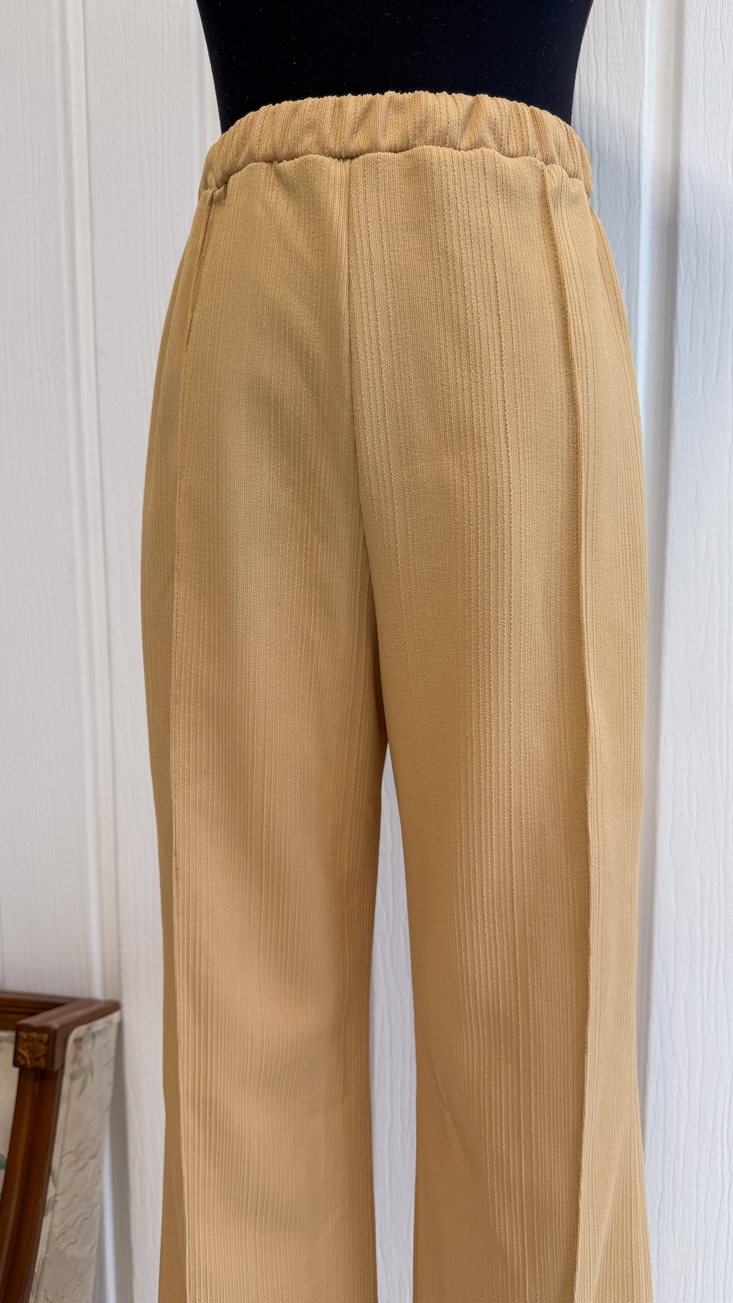 Yellow flared pants - small