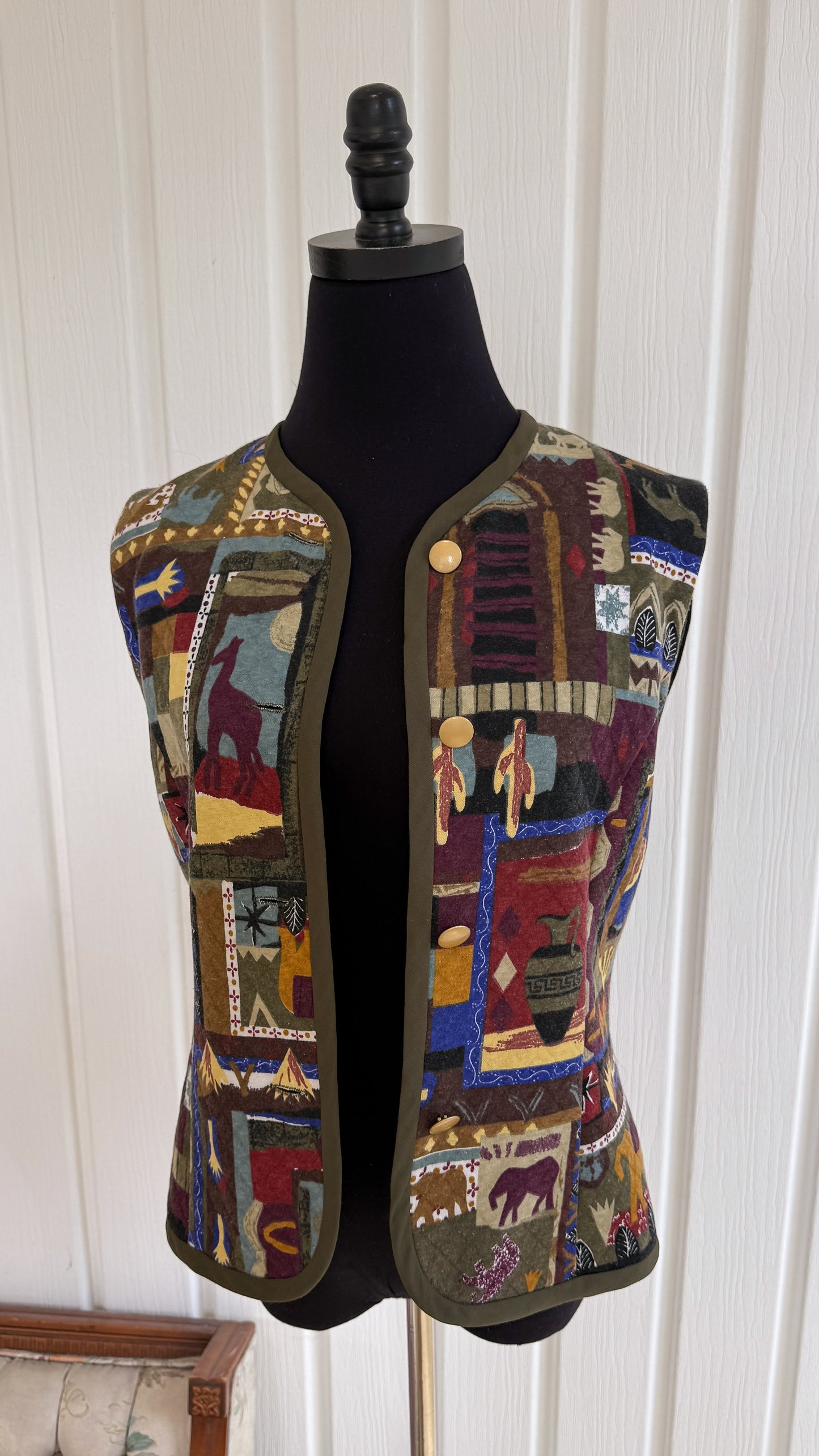 Veste sans manches à motifs- small