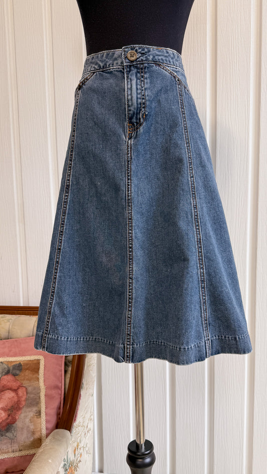 Jupe en jeans évasée- medium
