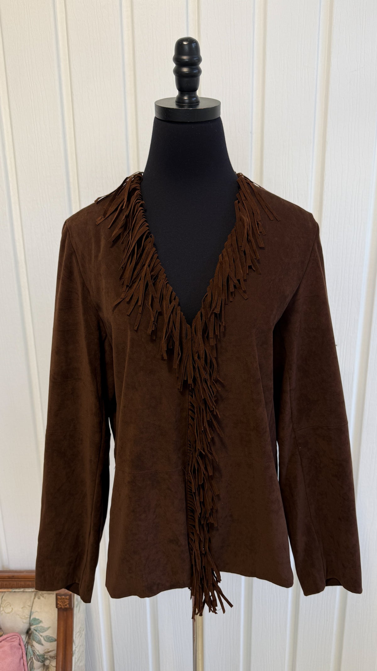Veste en faux suède brune- medium
