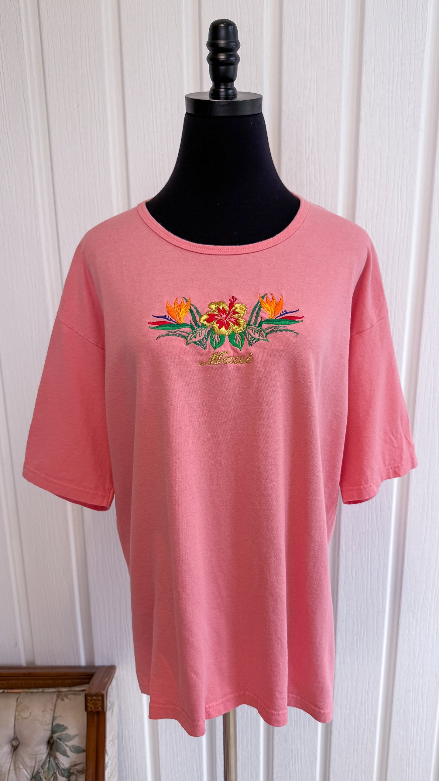 T-shirt rose pêche Maui- large