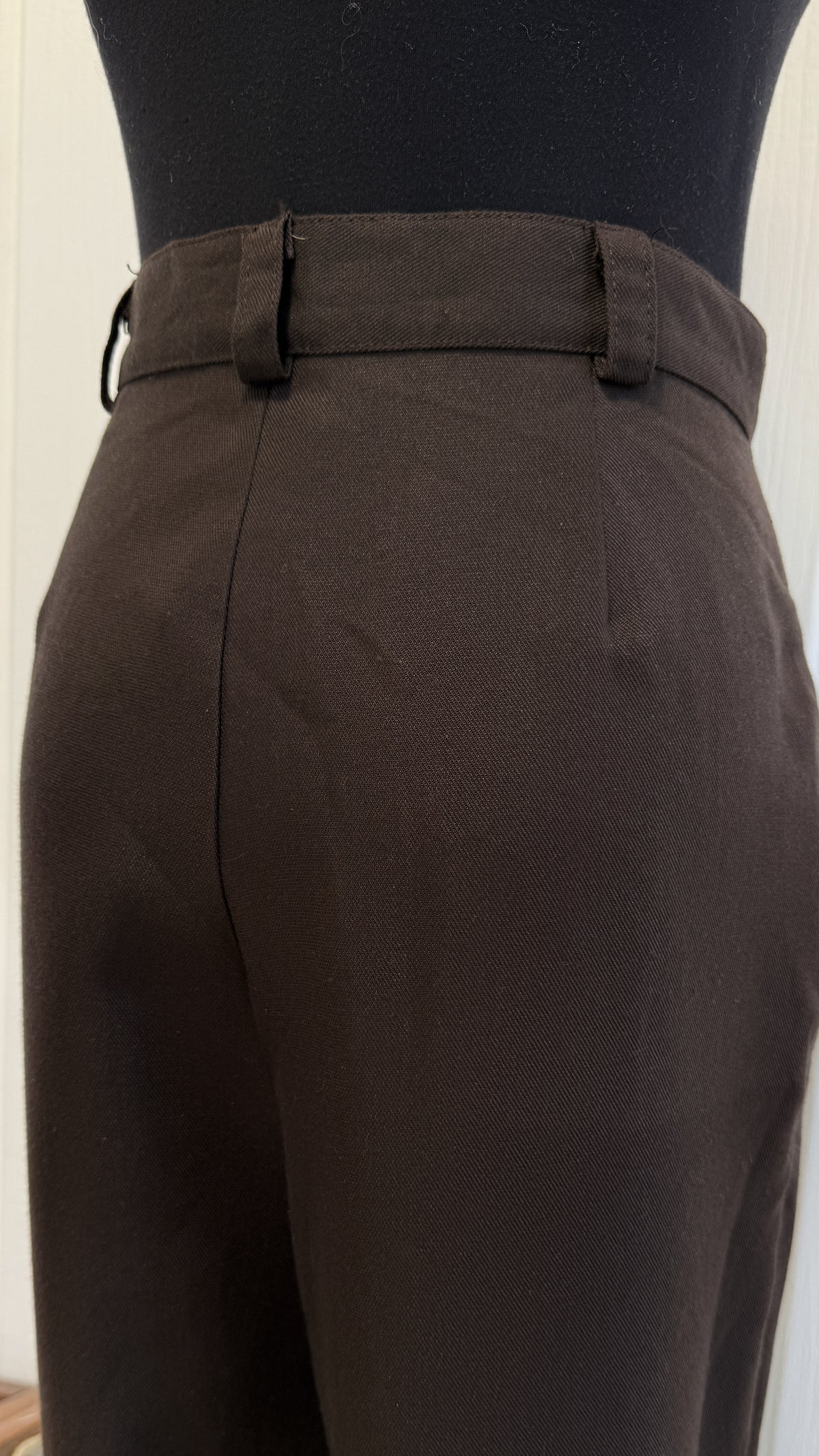 Pantalons/trouser brun droit- small