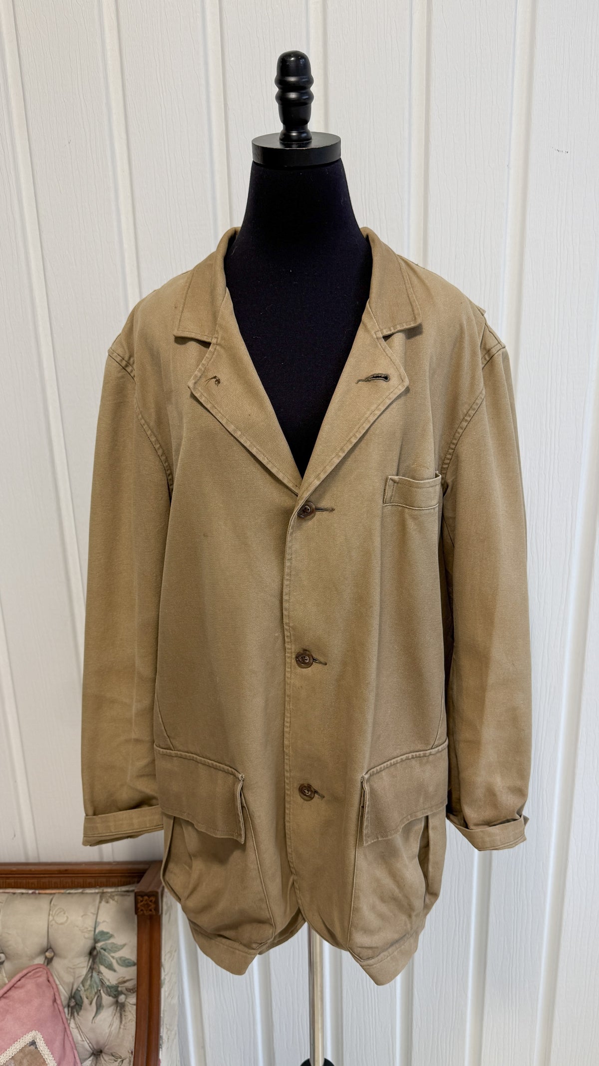 Manteau beige en coton- x-large