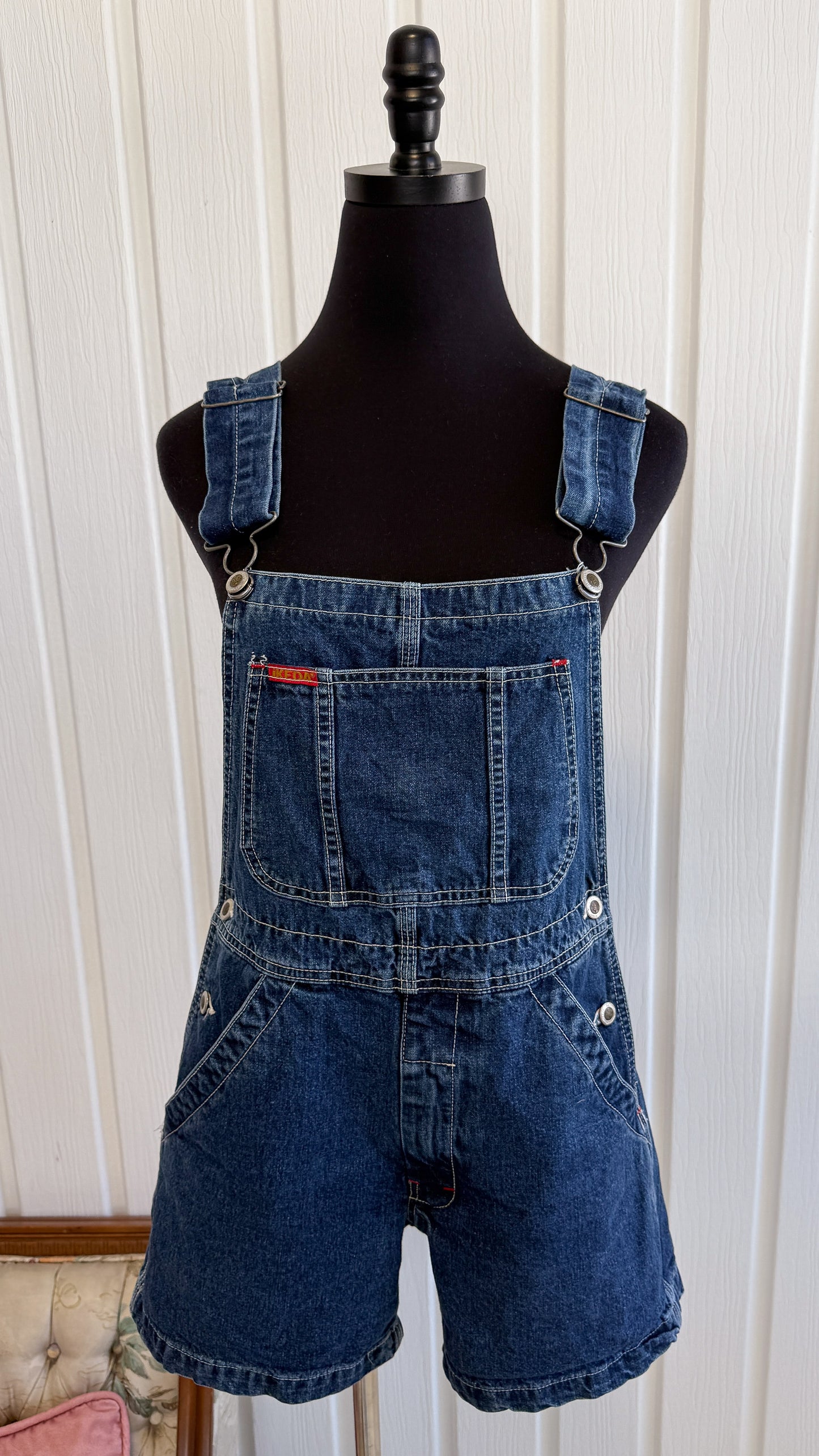 Salopette-shorts en jeans Ikeda- x-small