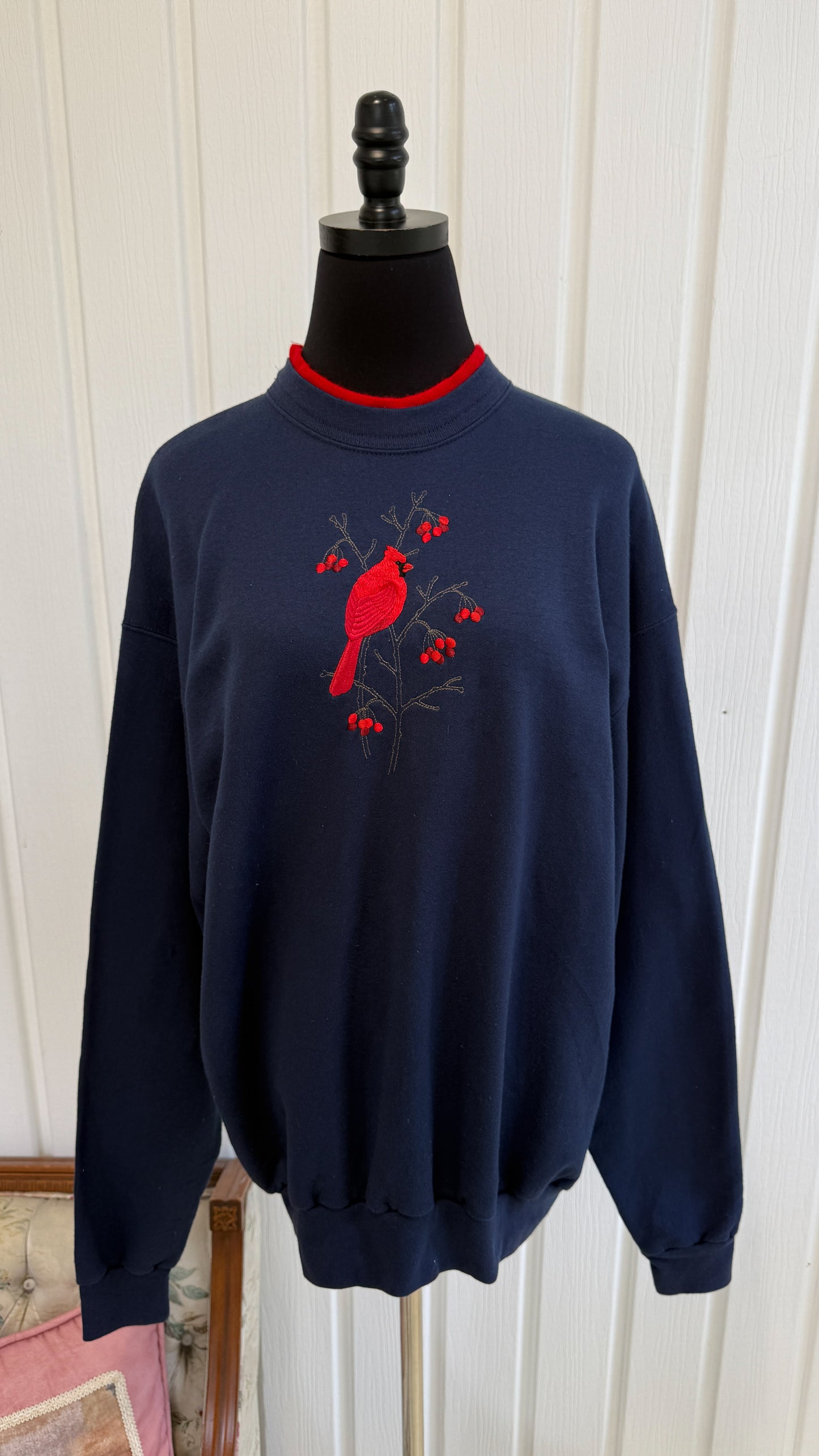 Chandail crewneck marine cardinal- large