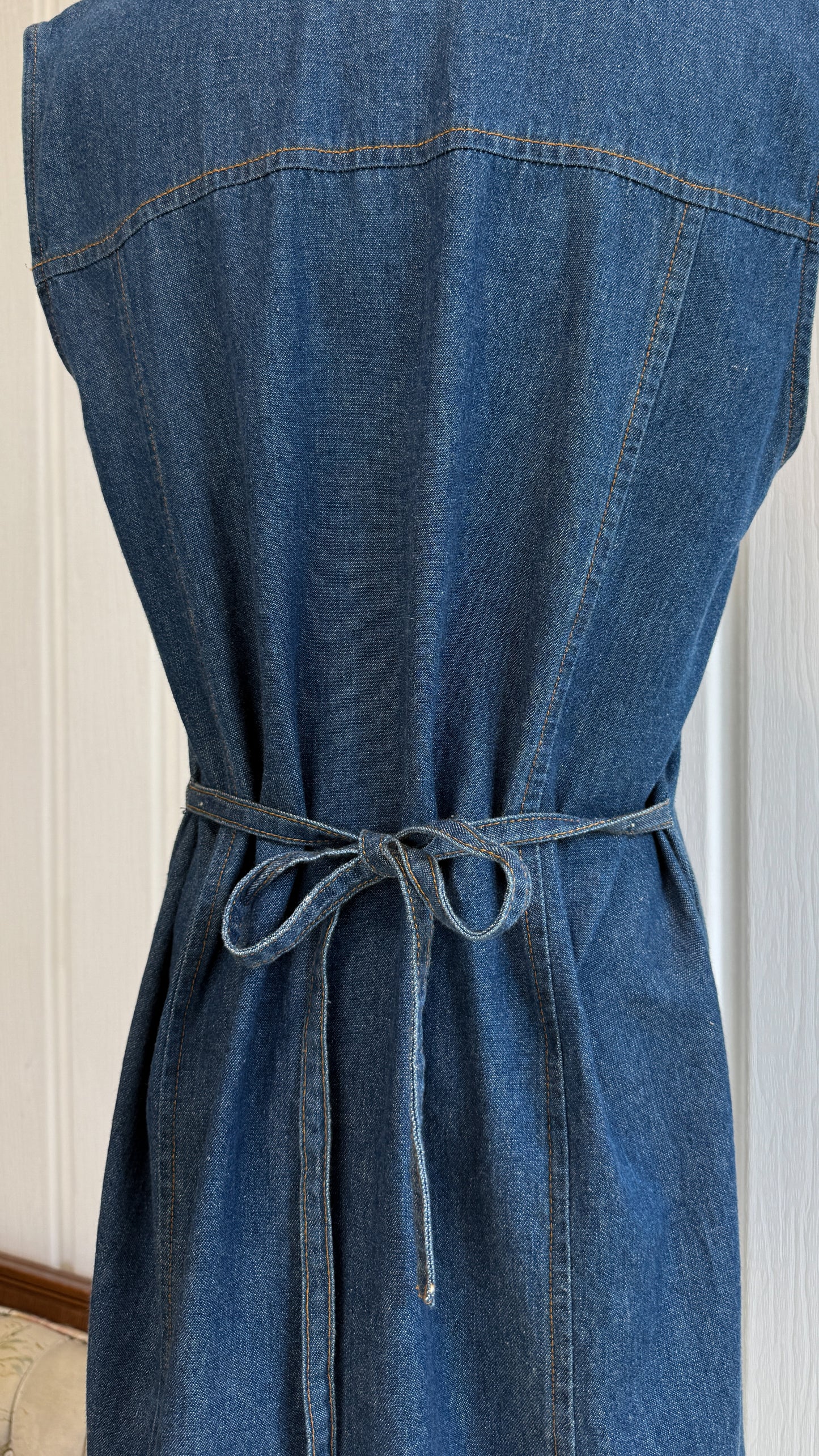 Robe chemisier en denim- large