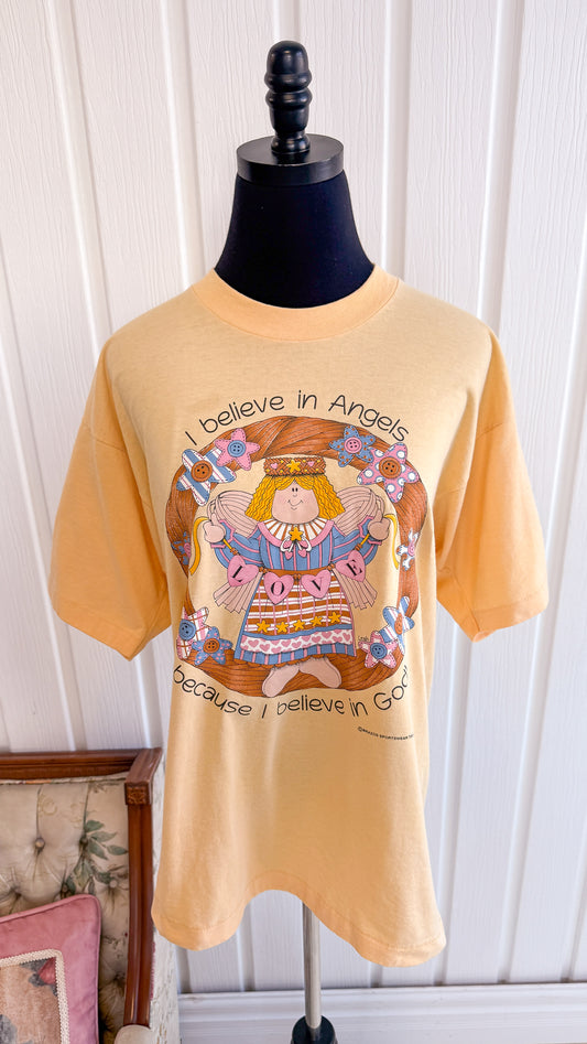 T-shirt jaune ange- large
