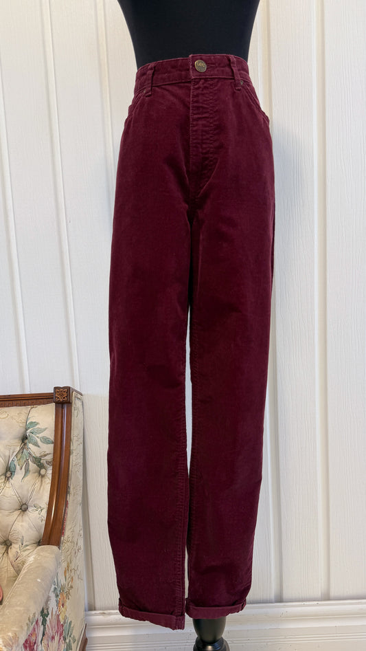 Pantalons en corduroy bourgogne Lee- medium