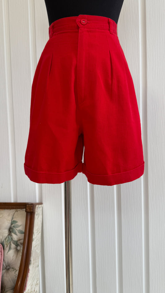 Shorts rouge cerise- small