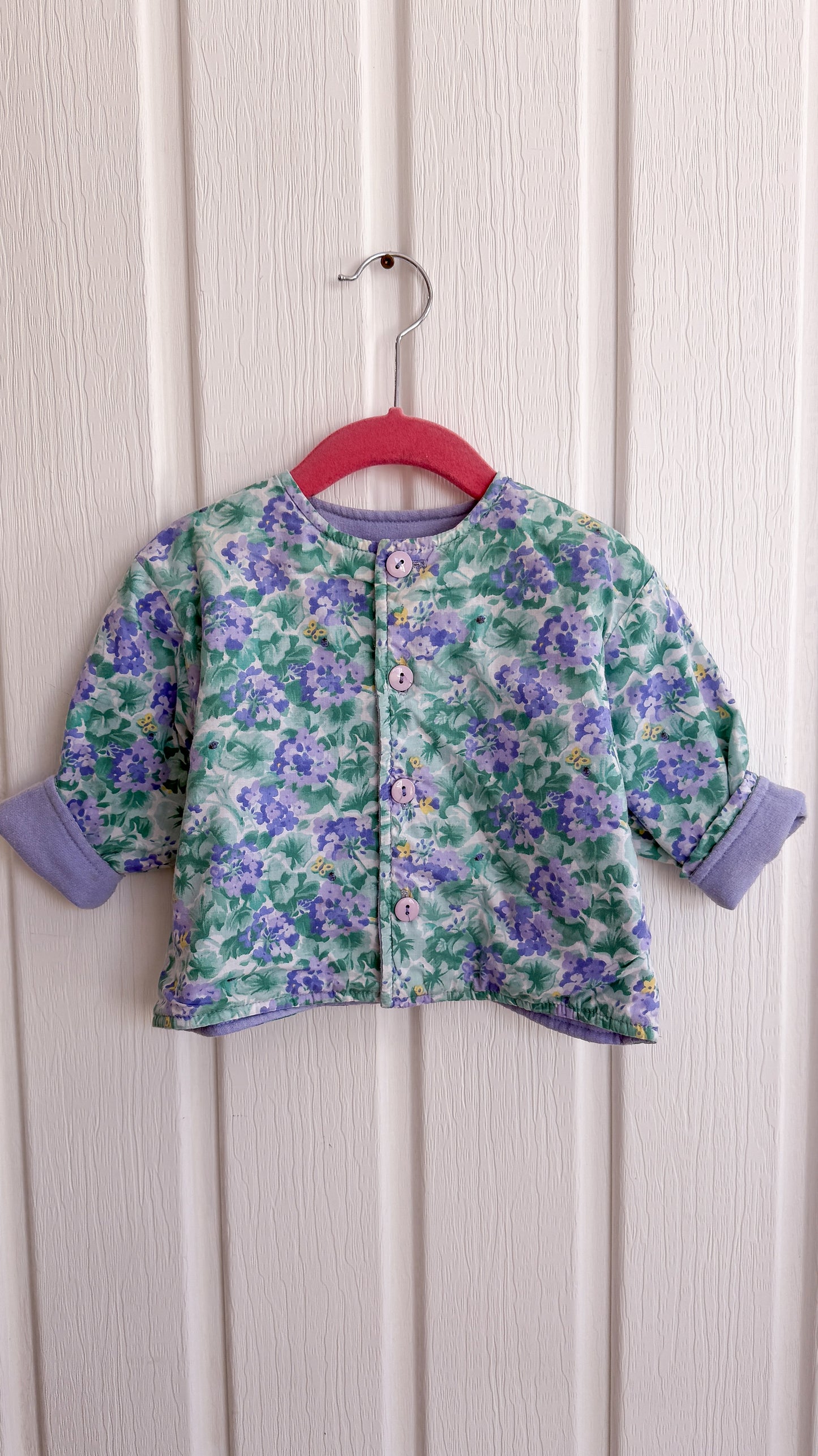 Enfants- Veste en coton fleurie- 2