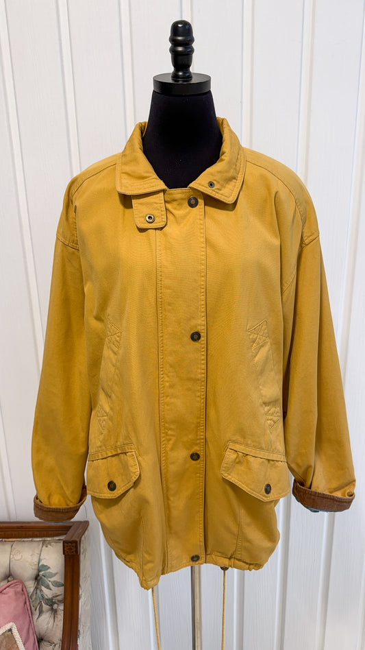 Manteau jaune moutarde- x-large