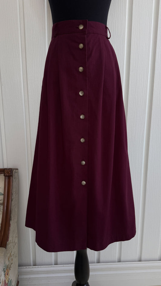 Jupe bourgogne évasée- large