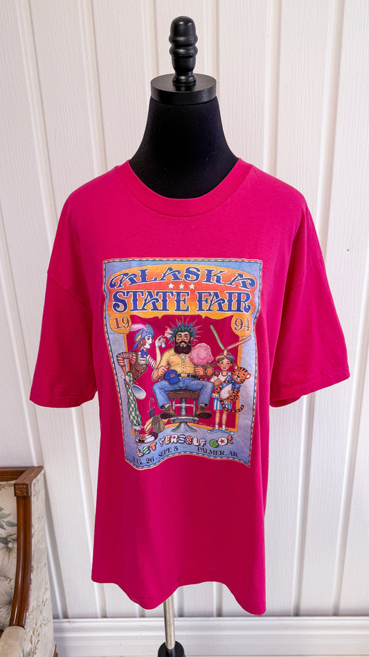 Pink Alaska State Fair T-Shirt - X-Large