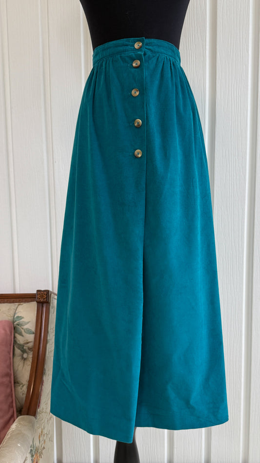 Jupe corduroy turquoise - medium