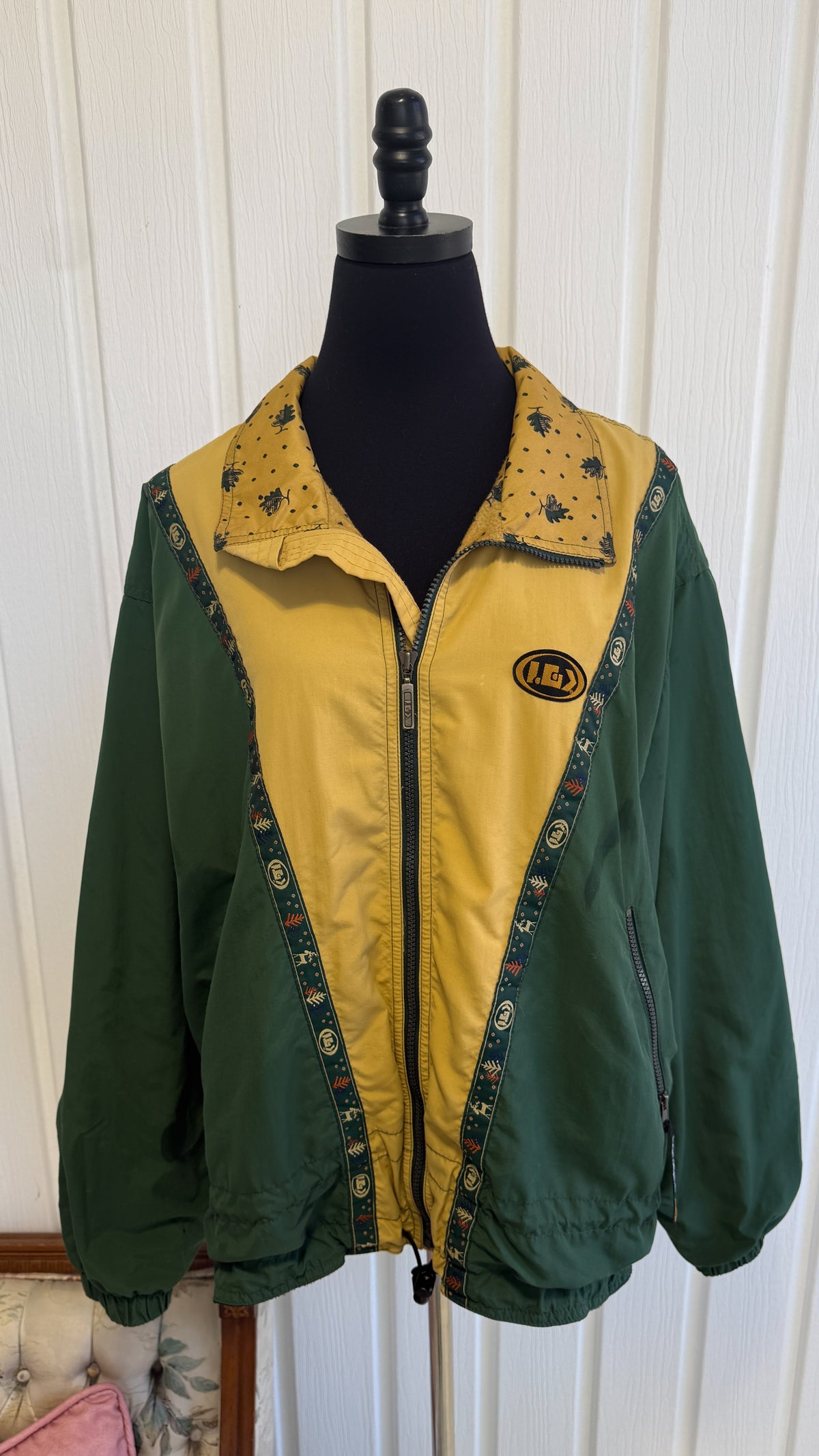 Manteau vert et jaune Louis Garneau- large