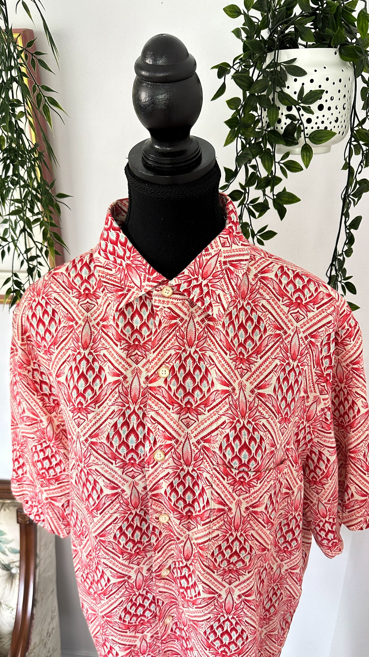 Chemisier rouge ananas - large