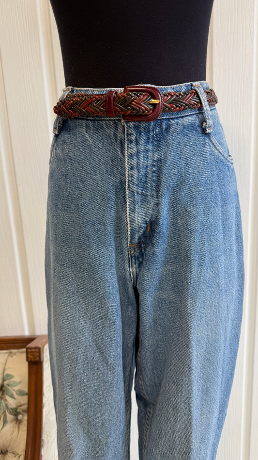 Ceinture en cuir tressé- small/medium