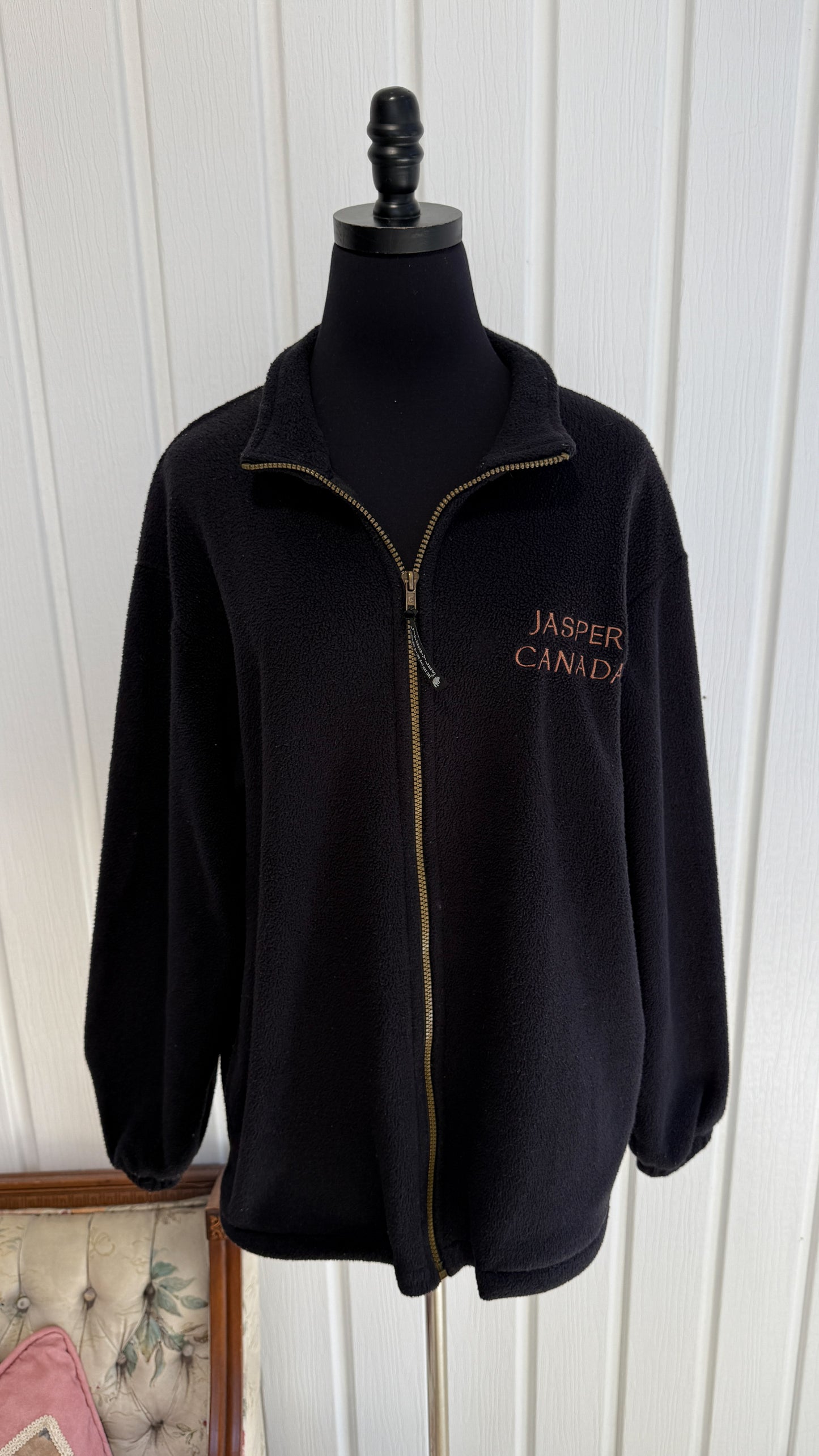 Veste en polar noire Jasper Canada- medium