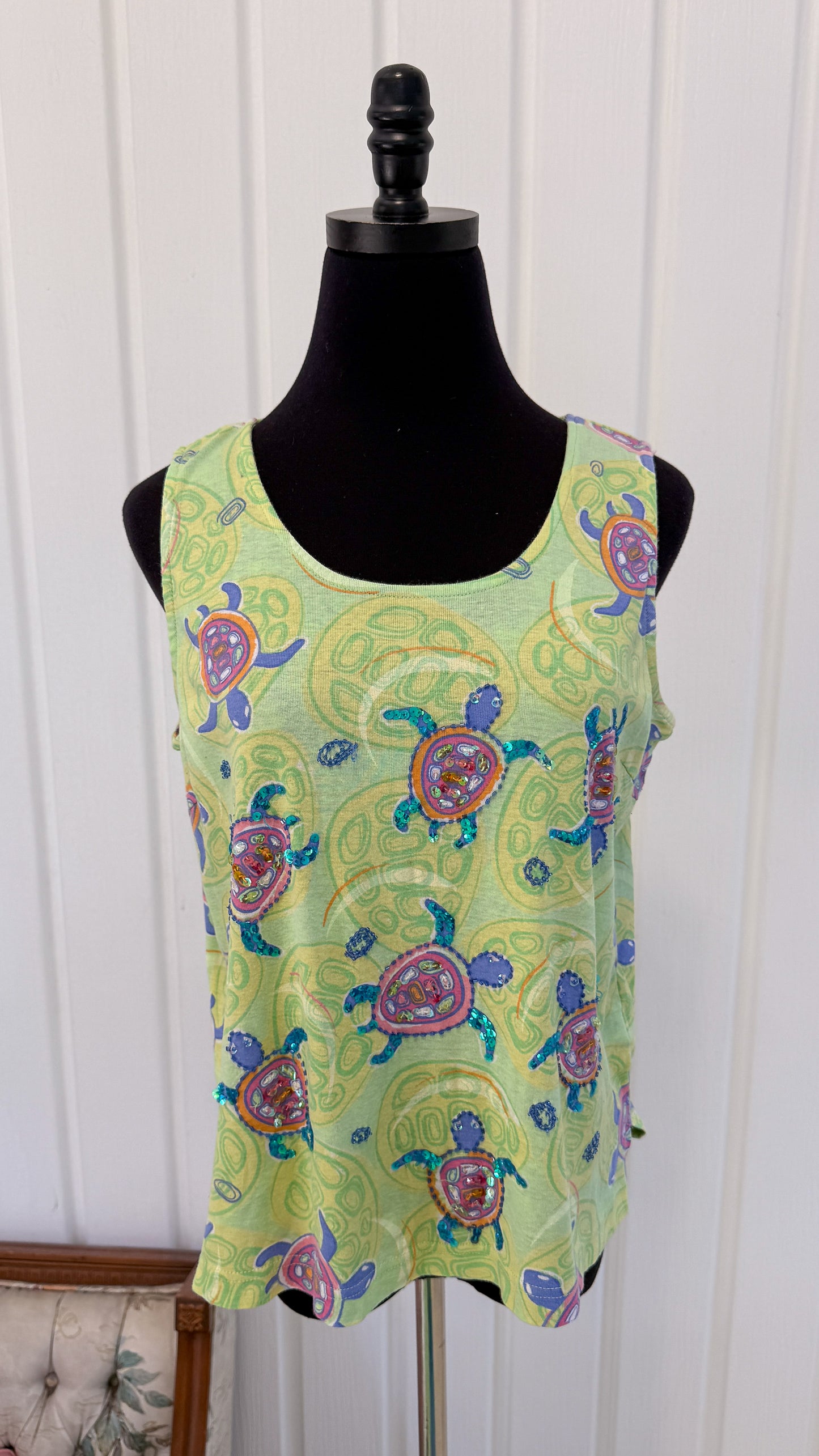 Haut sans manches tortues- medium
