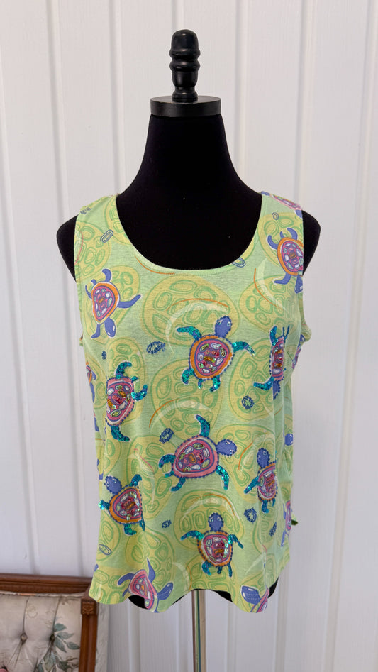 Haut sans manches tortues- medium