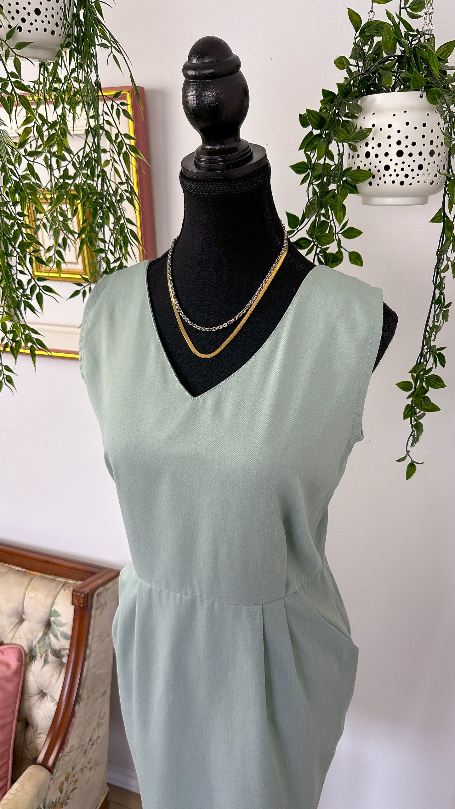 Robe verte menthe- medium