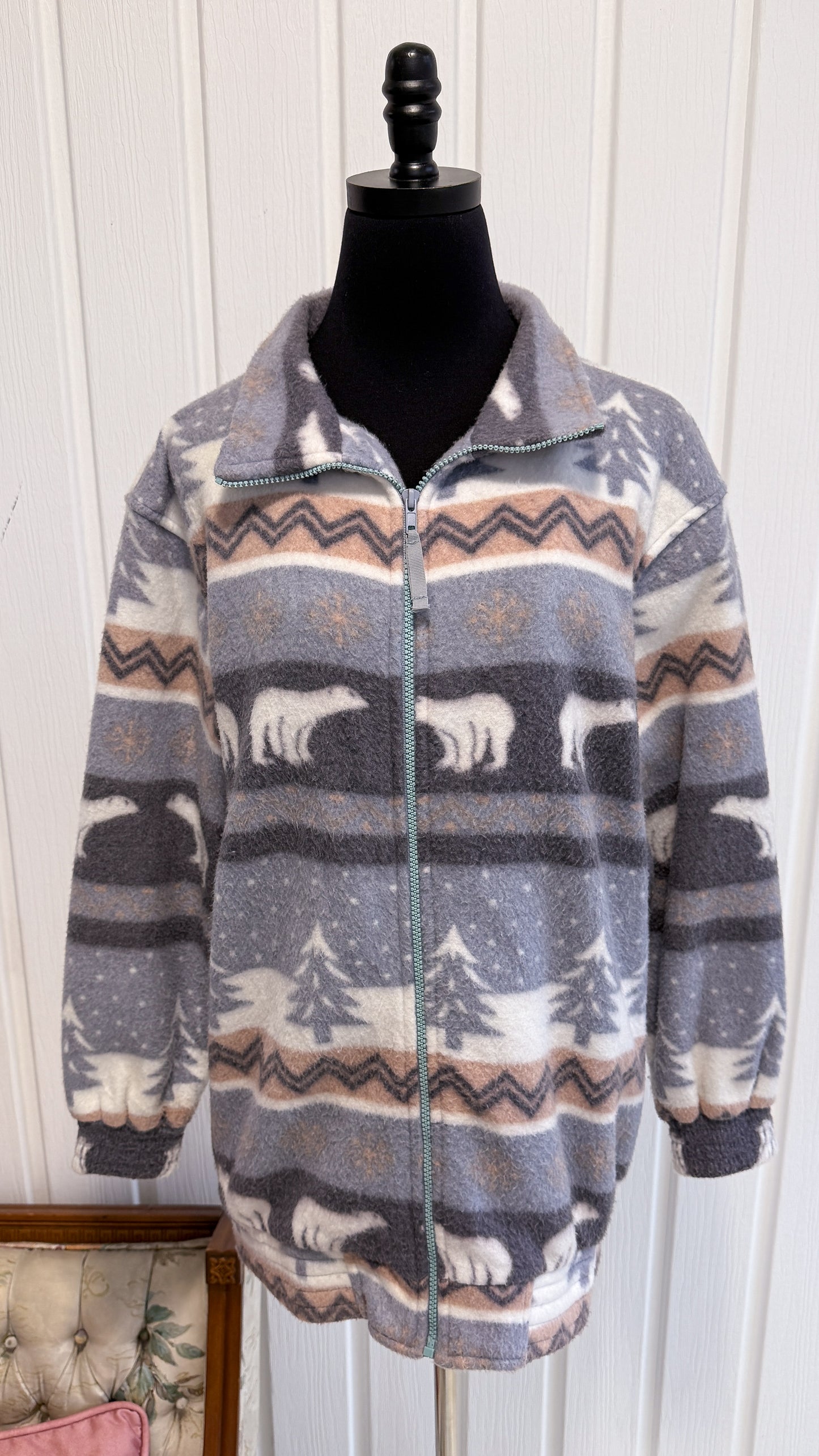 Veste en polar ours polaire- large