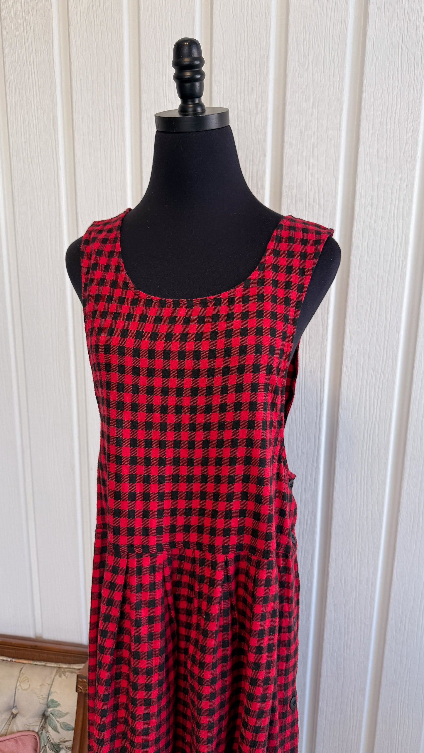 Robe carreauté rouge et noir- medium