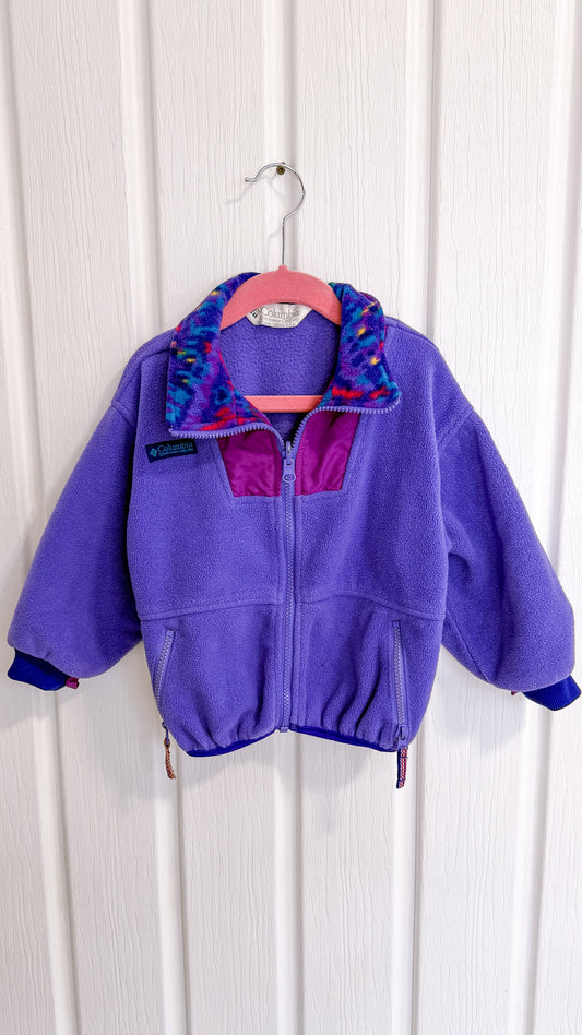 Enfants- Veste en polar mauve Colombia- 18/24mois