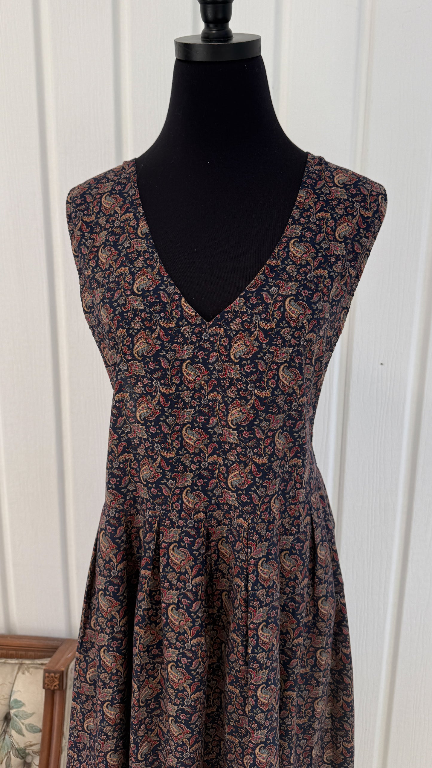Robe marine fleuris - large