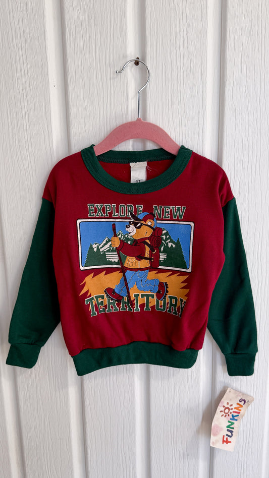 Enfants- Chandail crewneck ourson- 4T