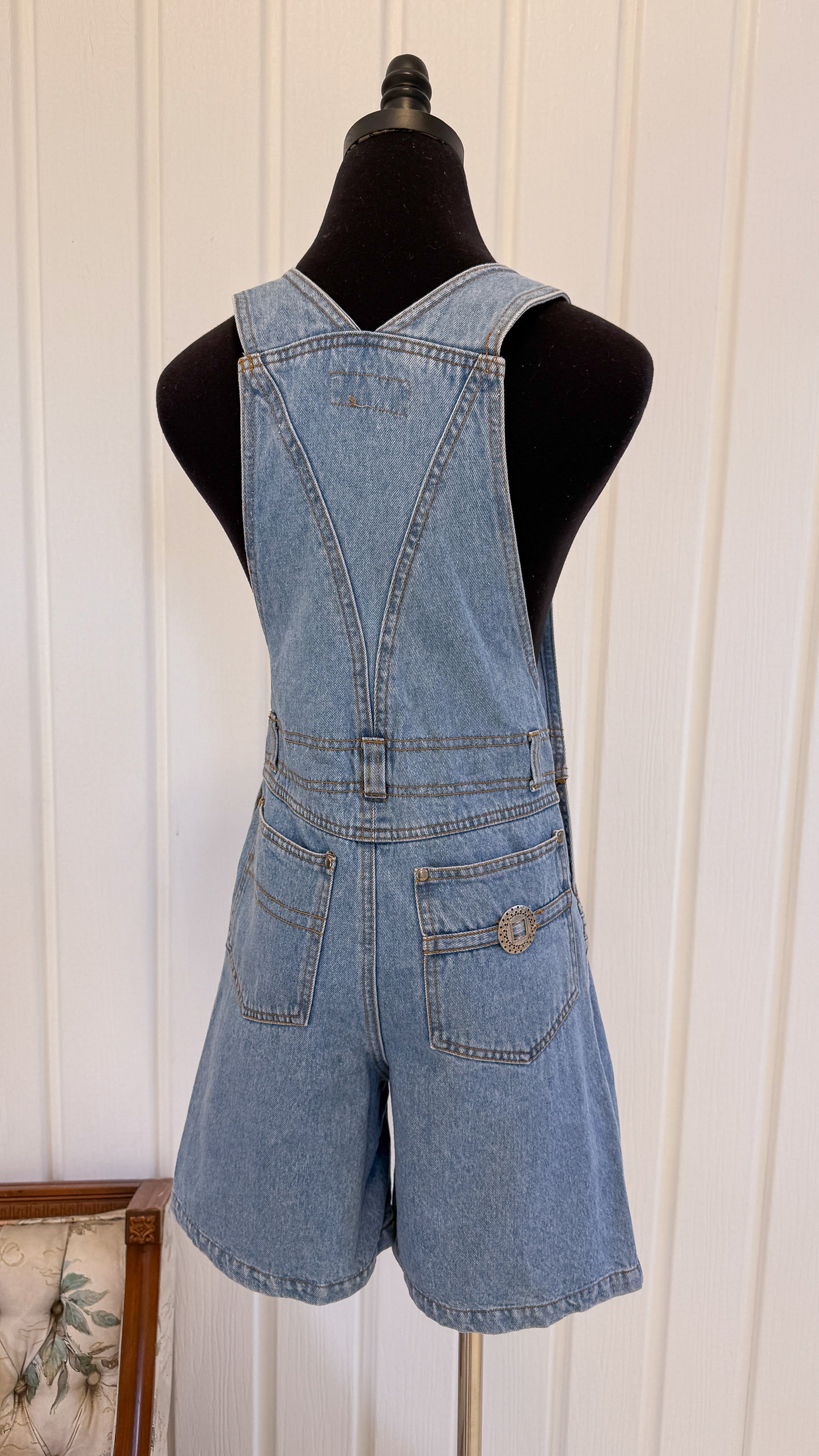 Salopette shorts en jeans Lovely- x-small