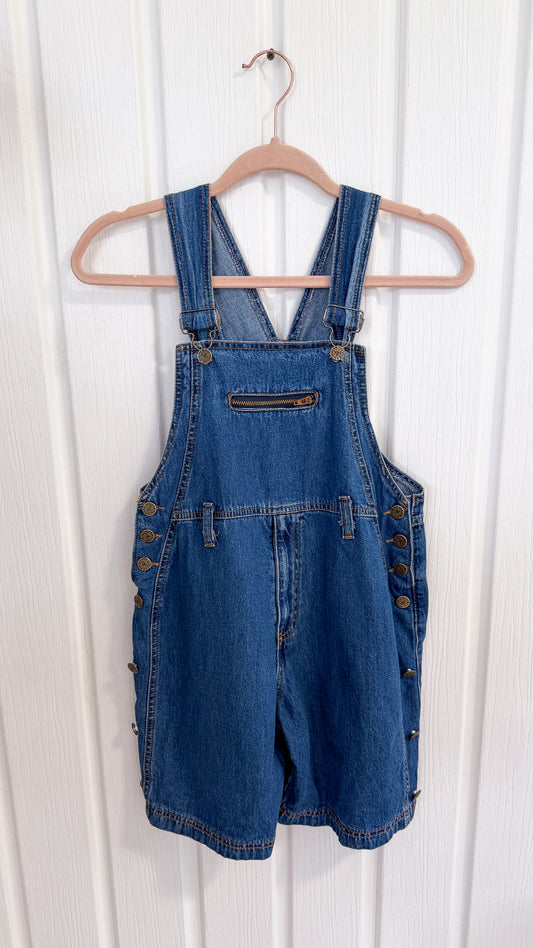 Enfants- Salopette-shorts en jeans- 10