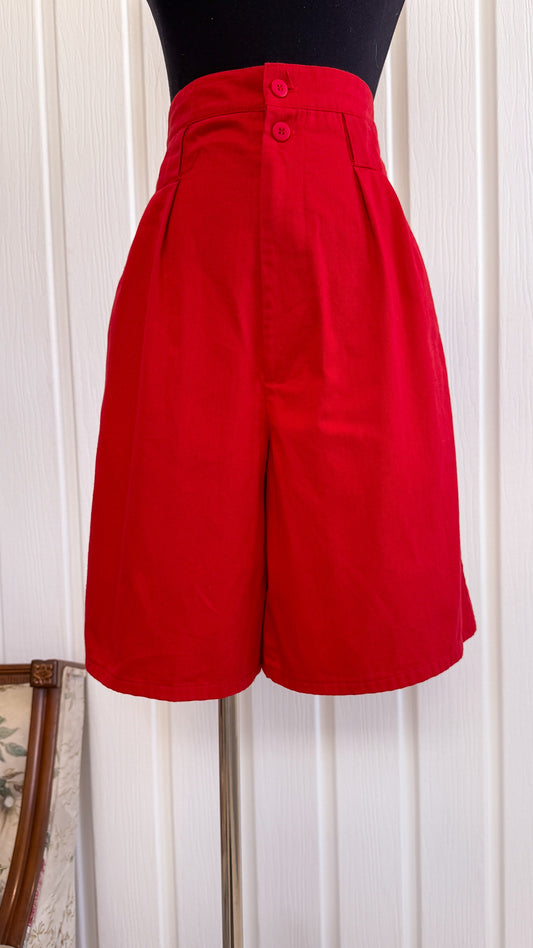 Bermuda rouge cerise- small