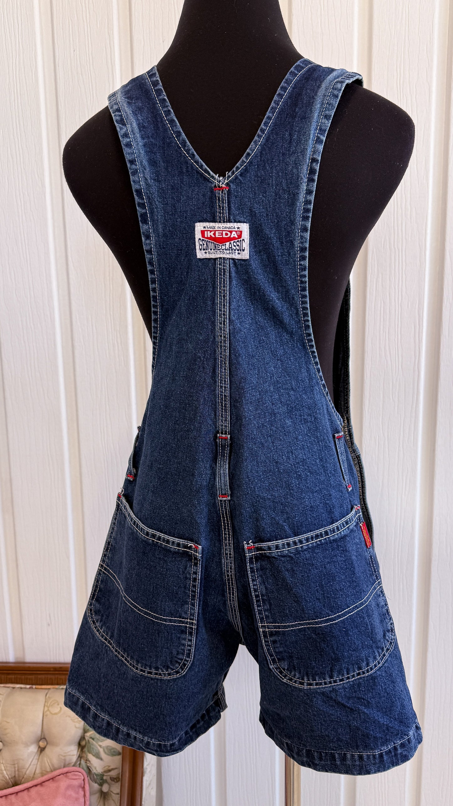Salopette-shorts en jeans Ikeda- x-small