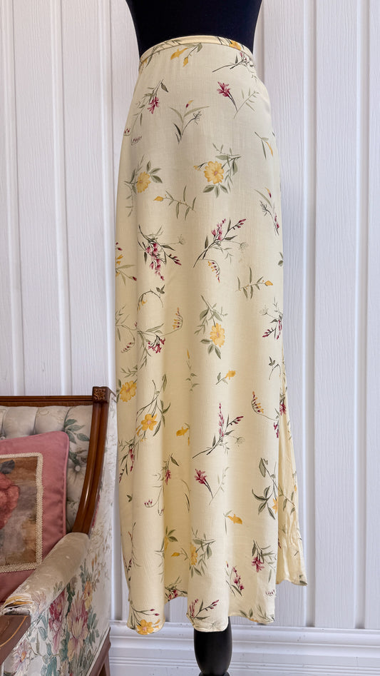 Jupe jaune fleurie- medium