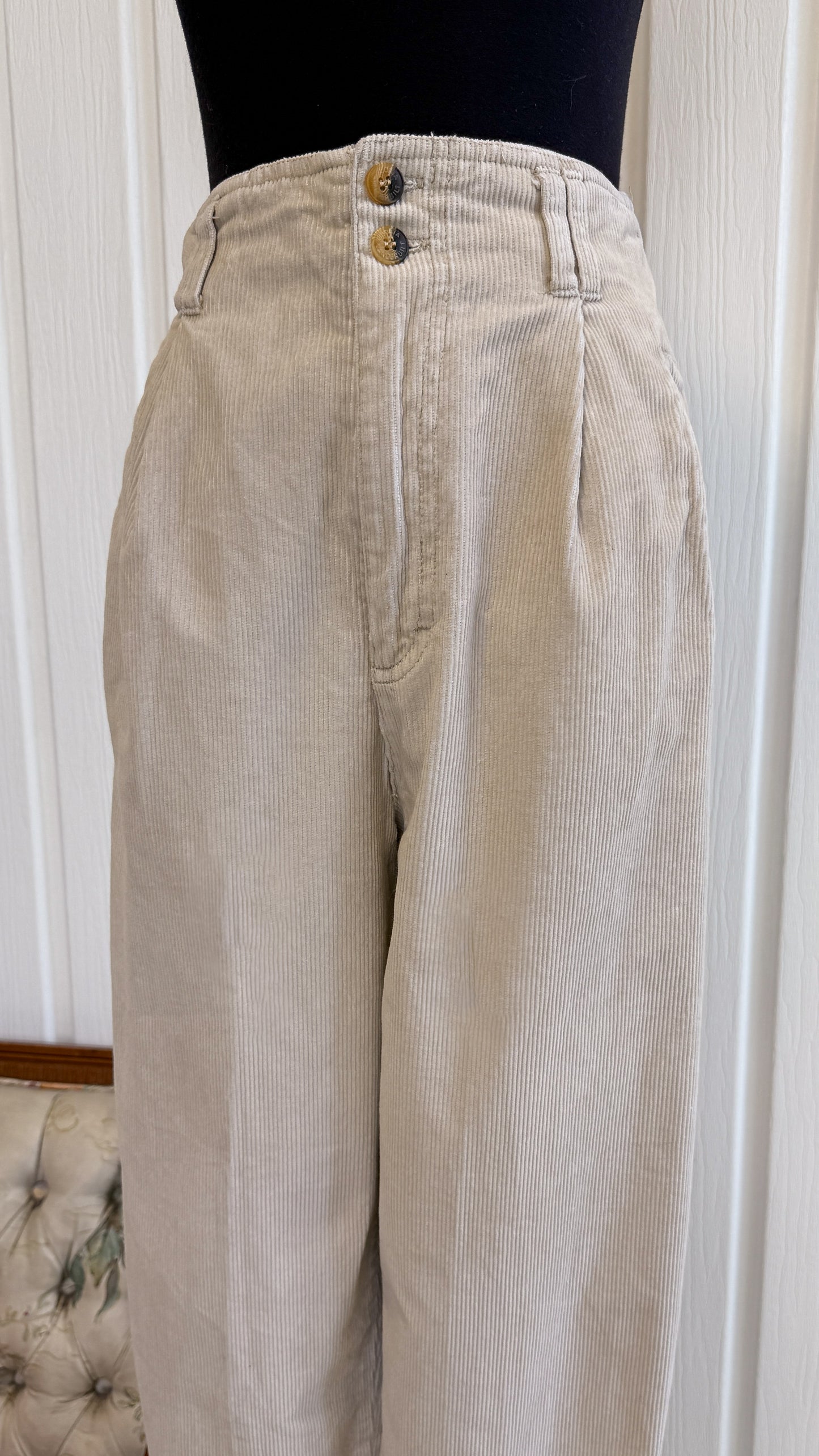 Pantalons corduroy beige- small