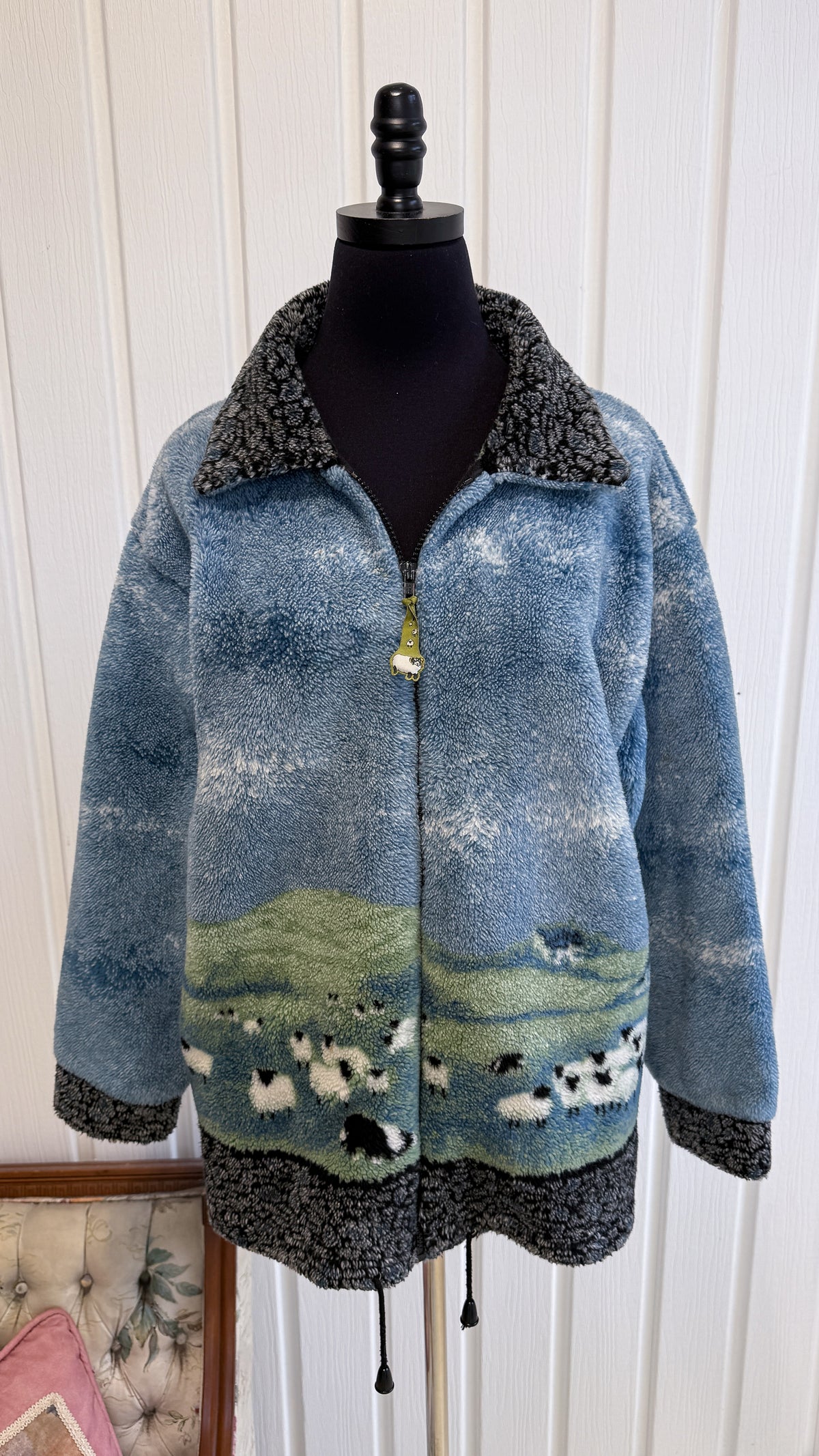 Veste en polar moutons- medium