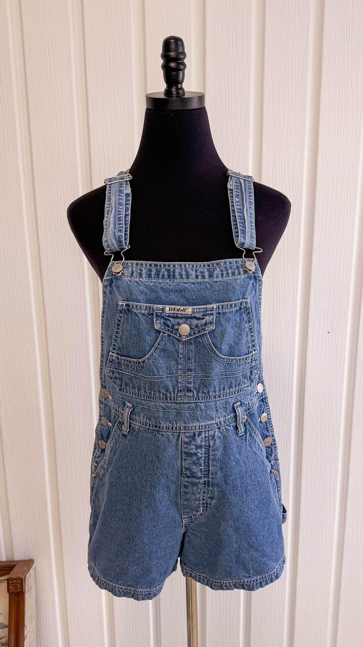 Salopette shorts en jeans Revolt- small