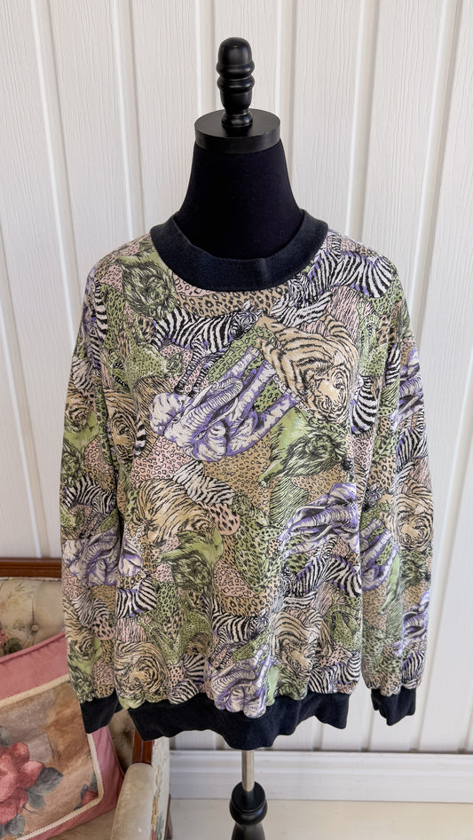 Chandail crewneck safari- x-large