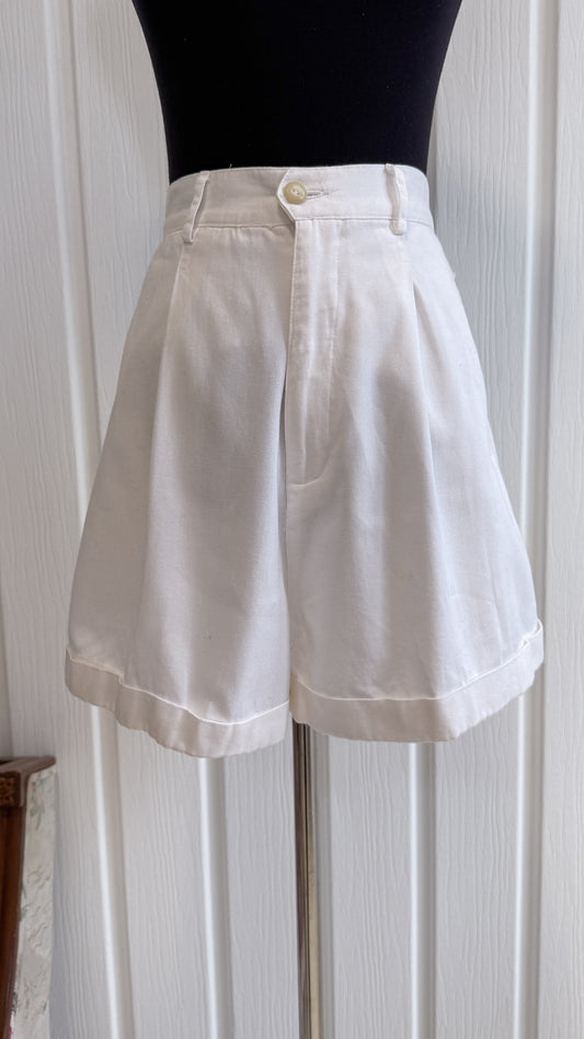 Shorts blanche à plis-small