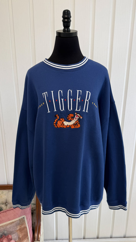 Chandail crewneck bleu Tigger- x-large