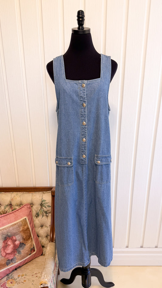 Robe trapeze en jeans- large