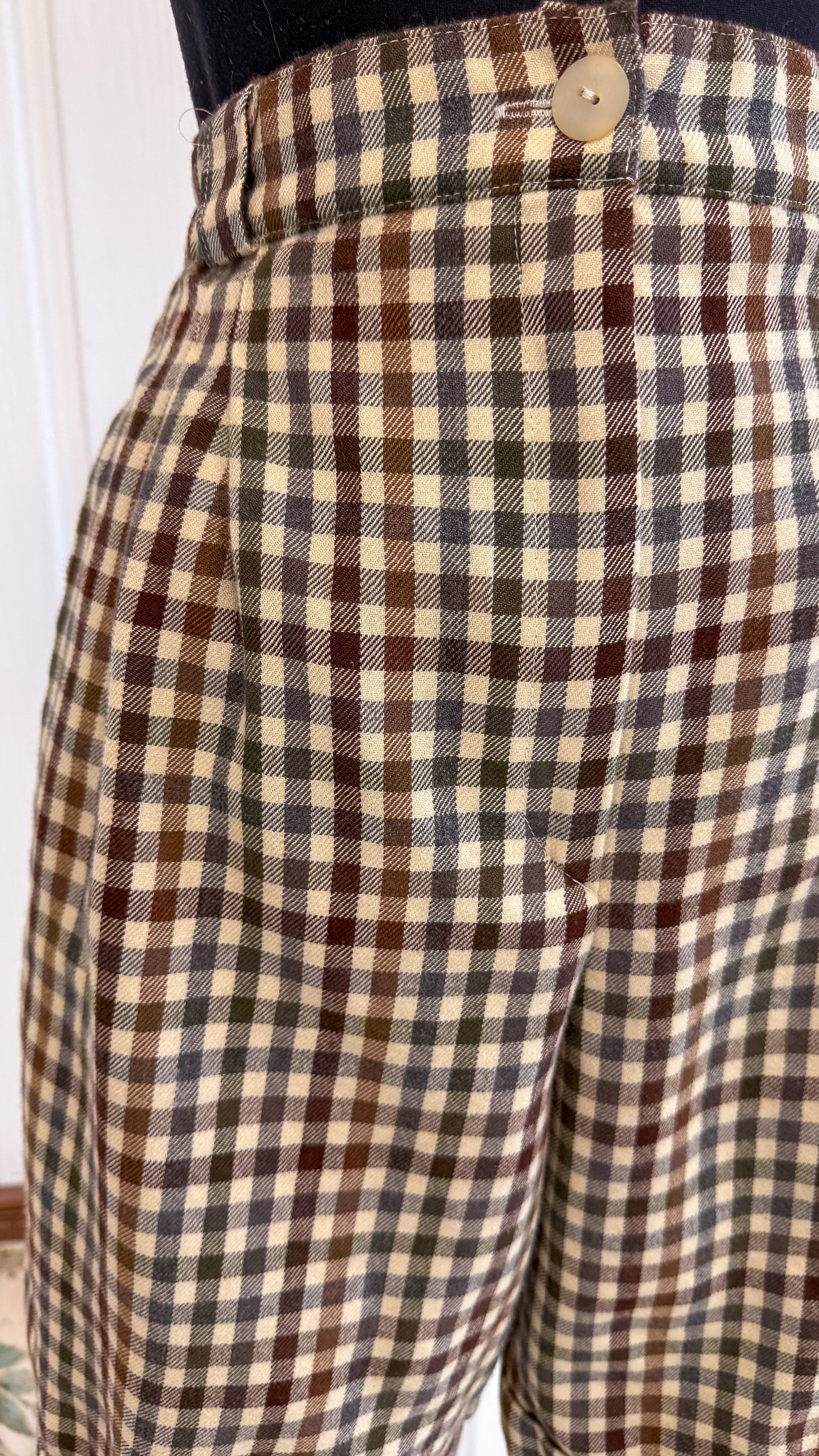 Shorts en lainage carreauté- small