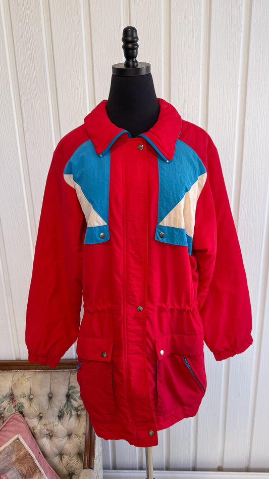 Red and blue coat - medium
