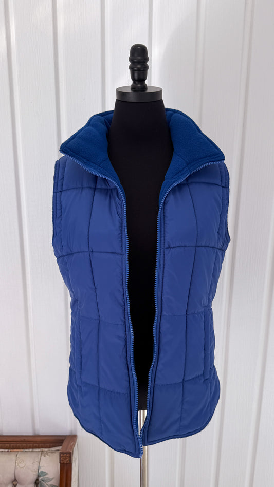 Veste sans manches bleu- small
