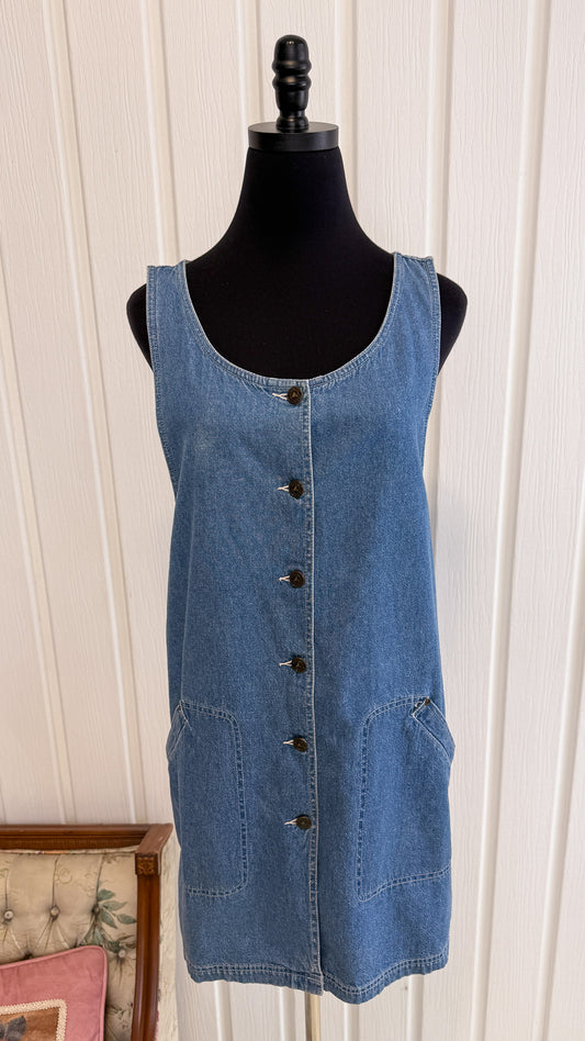 Robe chemisier en denim- large