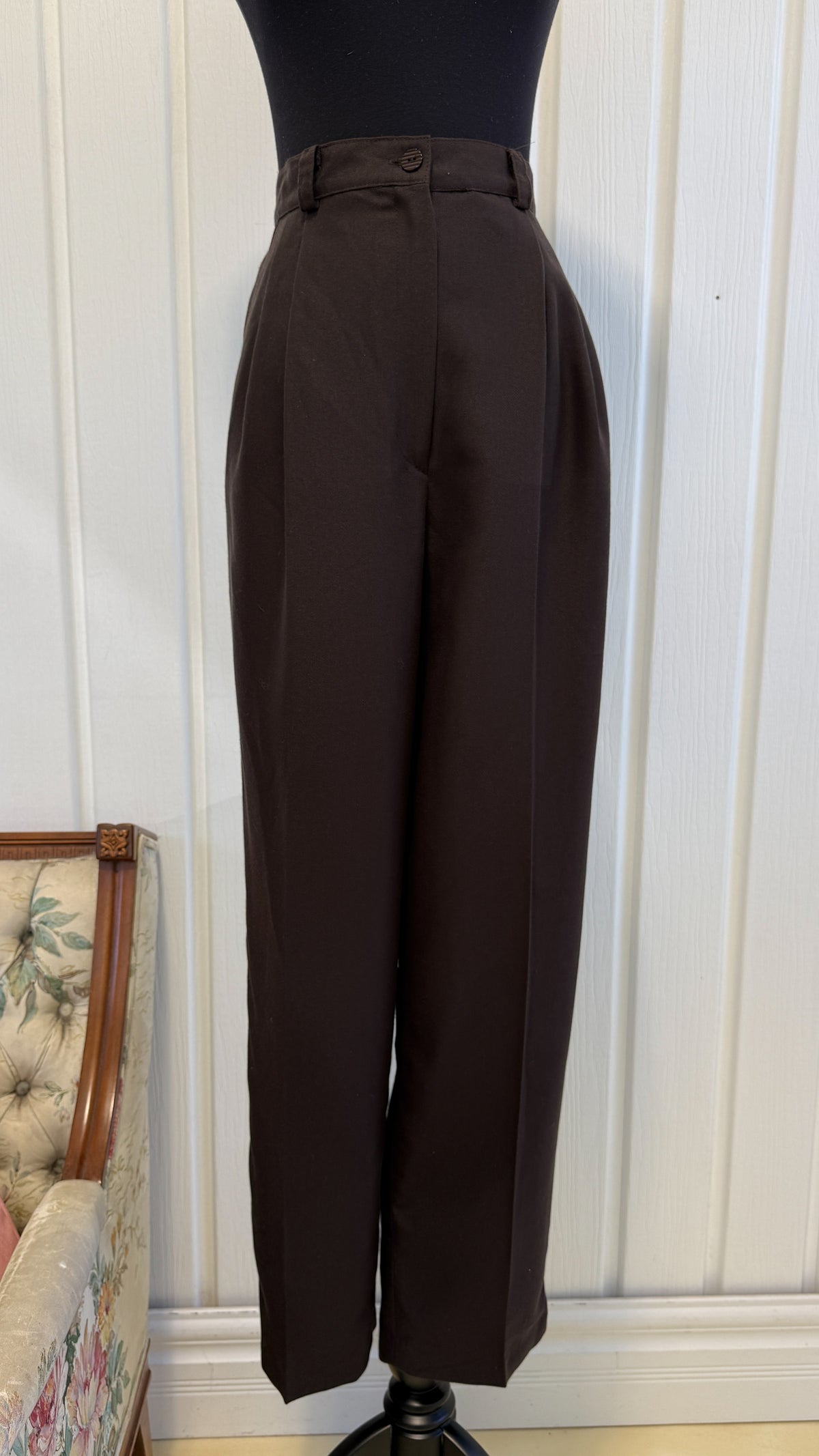 Pantalons/trouser brun droit- small