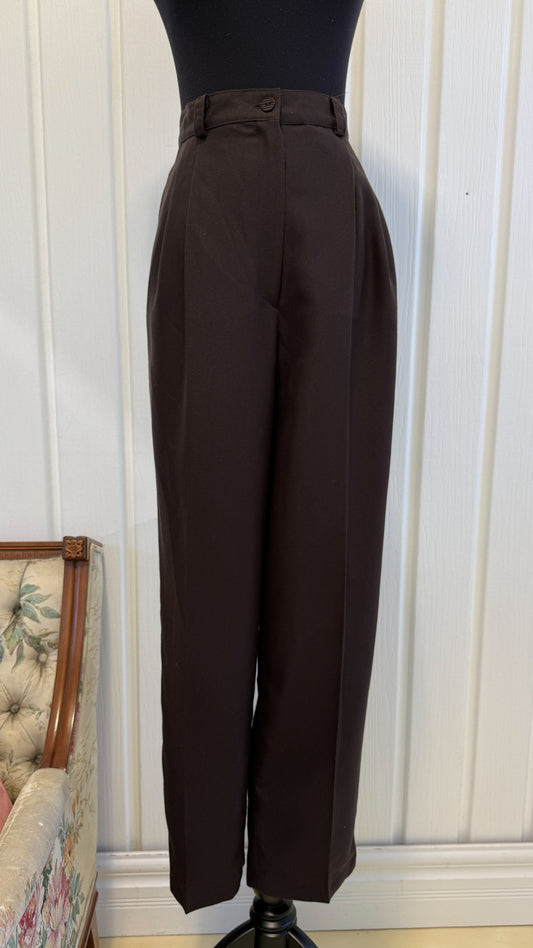 Pantalons/trouser brun droit- small